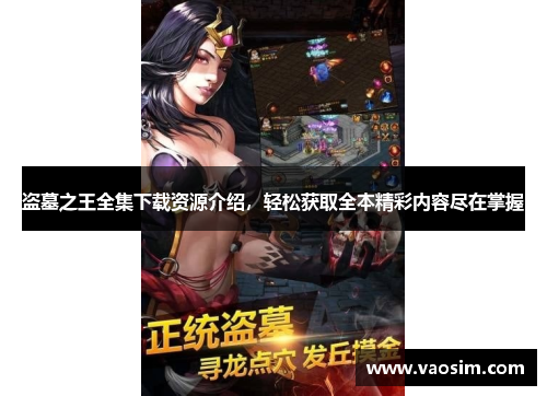 盗墓之王全集下载资源介绍，轻松获取全本精彩内容尽在掌握
